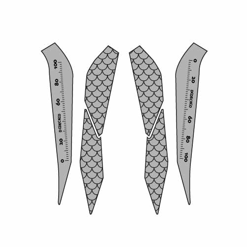 Sea Doo Fish PRO - Scales Inner and Outter wells